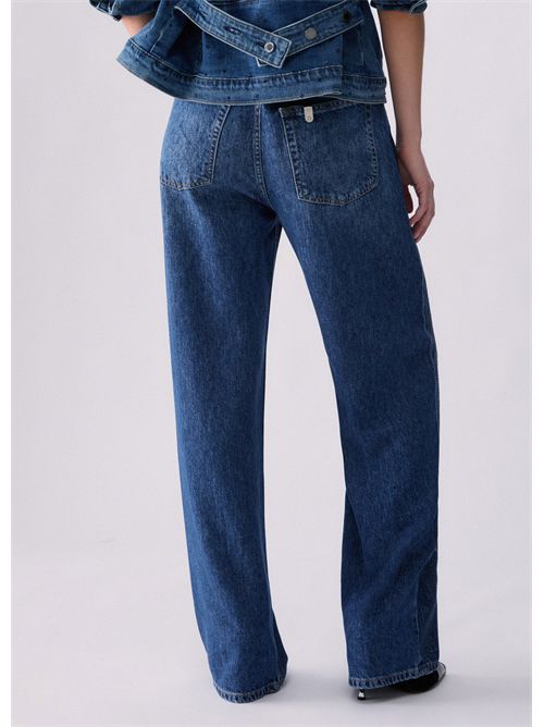Jeans straight con strass LIU JO | UF6166D0373/79111